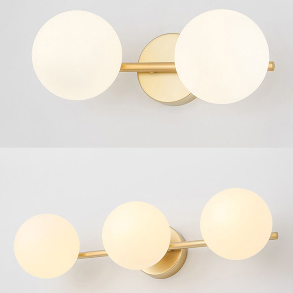 Valentina Modern Dome Metal Bathroom & Vanity Wall Lamps, Multicolor