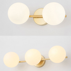 Valentina Modern Dome Metal Bathroom & Vanity Wall Lamps, Multicolor
