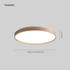 Arisha Minimalist Round Metal/ Flush Mount Ceiling Light, White/Coffee/Grey/Gold