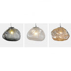 Avi Minimalist Spherical Glass Pendant Light, 3 Colour