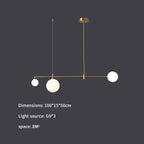 Valentina Modern Golden Bubble Copper Pendant Light
