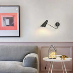 Epoch Rotatable Wall Lamp, Black & White & Gold, Bedroom