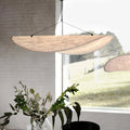 Ritta Vintage Art Deco Pendant Light Metal Silk White Living Room/Hall/Art Gallery