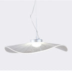 Arisha Designer Lotus Leaf Shaped Metal Pendant Light,White