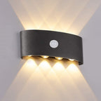 Ray Modern Simple Metal/ Fixtures Up And Down LED Light Wall Lamp, Black/White