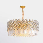 Kristy Luxury Gold Chandelier, Crystal & Metal