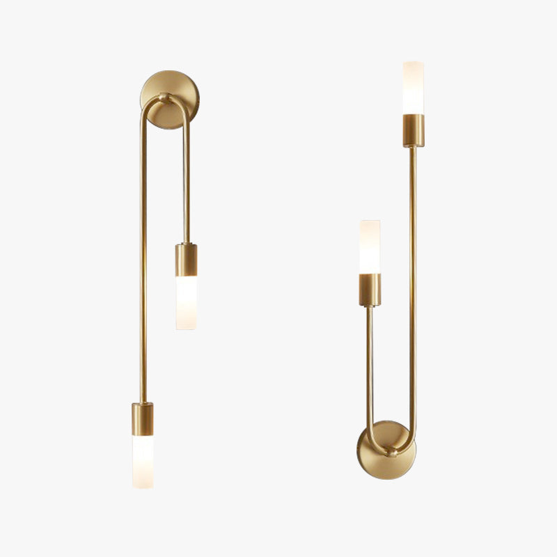 Rime Modern Wall Sconce for Bedeside Gold 2 PCS