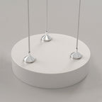 Arisha Art Deco Flower Shape Pendant Light, White