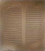 2 Piece Set Brown Beige Textured Diptych Oil Painting
