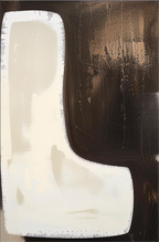 2 Piece Set Dark Brown Diptych Oil Painting