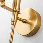 Valentina Modern Ball Metal/Dolomite LED Wall Lamp, Gold