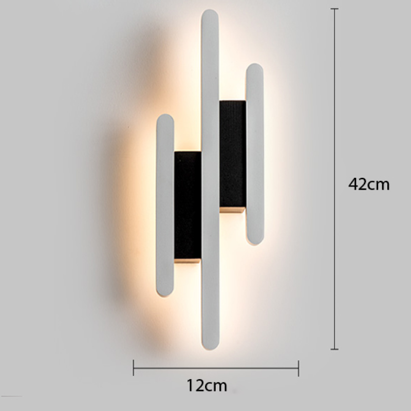 Arisha Industrial Black & White Wall Lamp, 2 Styles