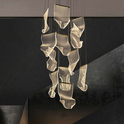 Arisha Luxury Artistic Chandelier, Gold