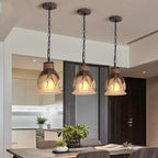 Silva LED Pendant Light Black Glass Bar/Dining Room/Living Room
