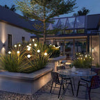 Ray Modern Metal Firefly Multi Lamp holder Outdoor Decoration Post Light