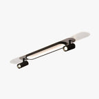 Aim Modern Rectangular LED Metal/ Ceiling Light, Black/White