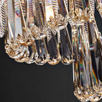Arisha Luxury Feather Crystal Chandelier, Living Room