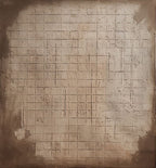 Neutral Toned Textured Grid Pattern Oil Painting