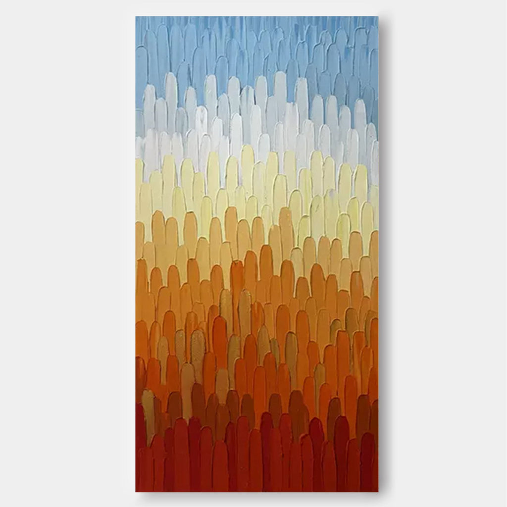 Vertical Gradient Impasto Oil Painting