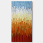 Vertical Gradient Impasto Oil Painting