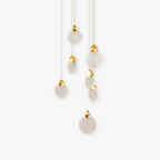 Kristy Luxury Circular Ripple Round Crystal Golden Chandelier