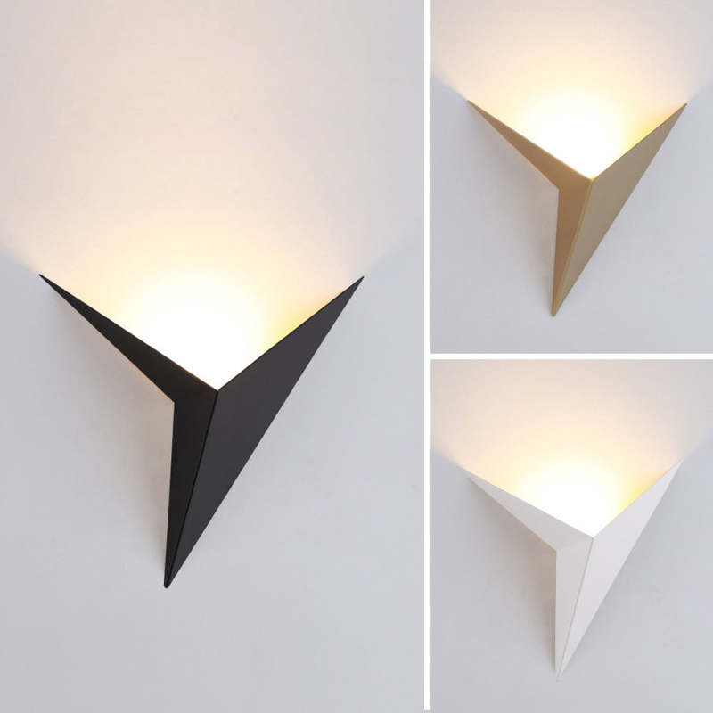 Calno Metal Modern LED Wall lamps for Bedroom, Triangle