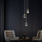 Kristy Design Ball Glass/Metal Pendant Light Gold