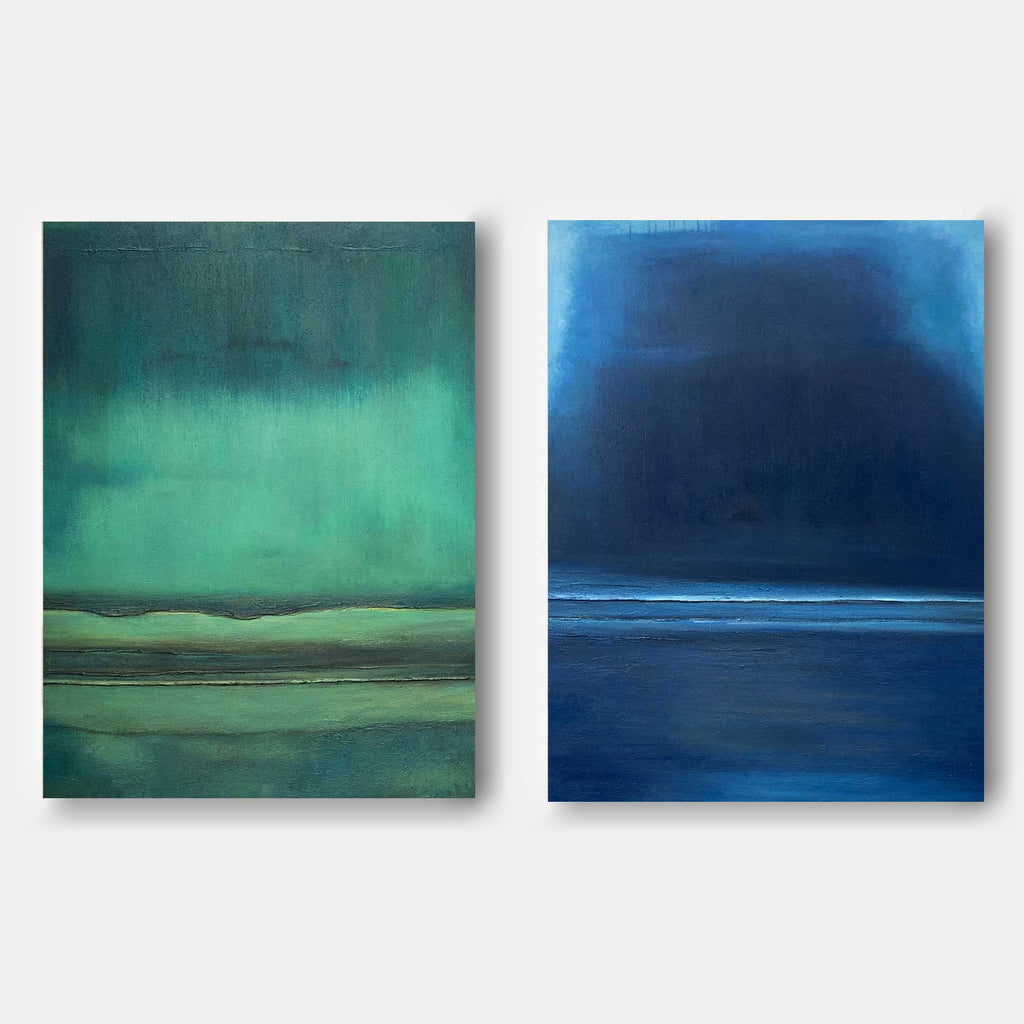 Minimalist Landscape Diptych Wall Art
