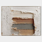Wabi-Sabi Layered Peeling Wall Painting