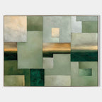 Abstract Geometric Landscape Painting