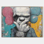Kaws Style Gangster Pop Art Painting