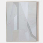 Textured Monochrome Geometric Painting