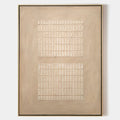Set Of 2 Grid Texture Diptych Painting