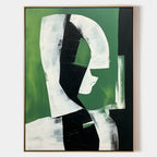 Contemporary Modern Geometric Figure Oil Painting