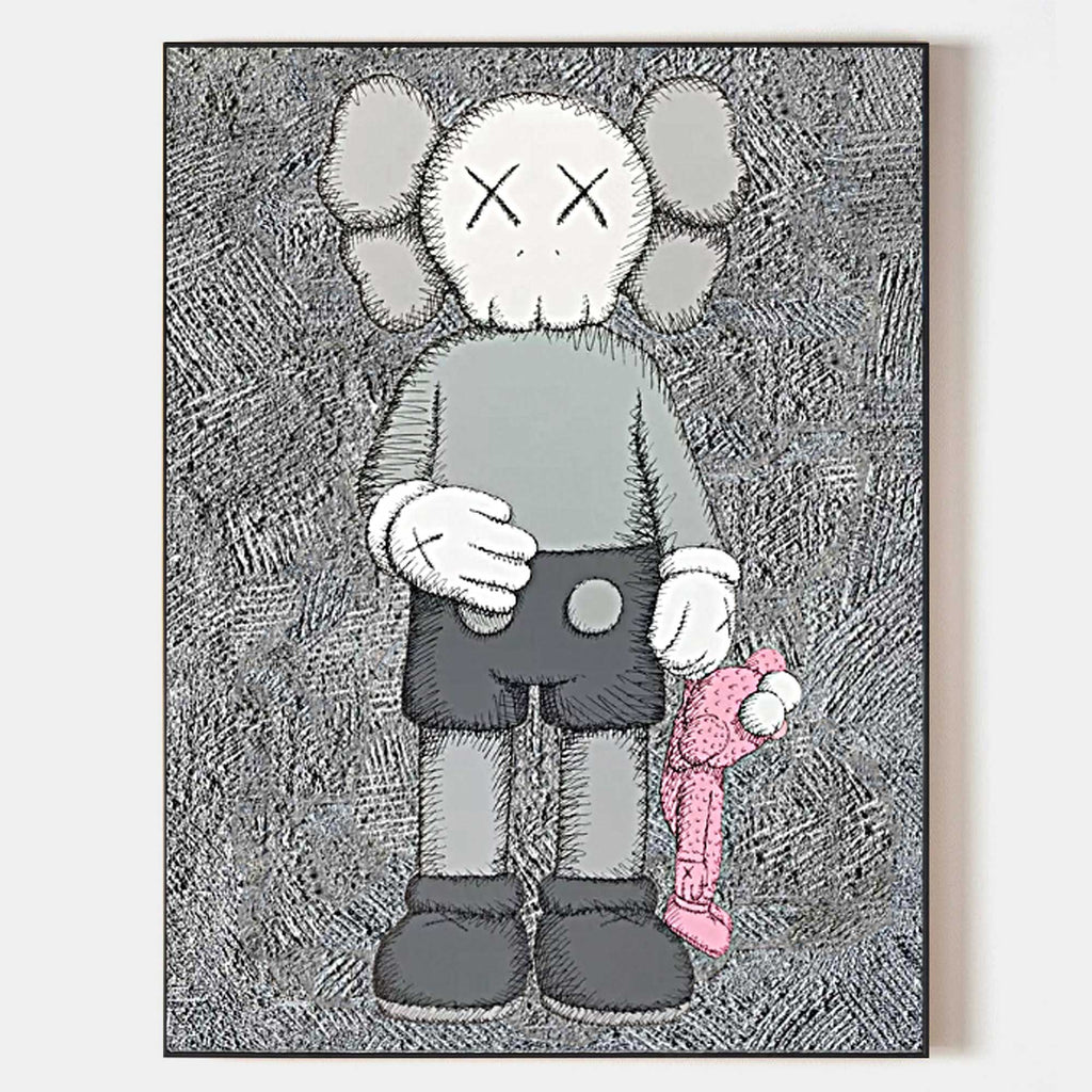 KAWS Companion Figure Pop Art Painting