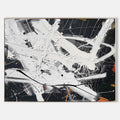 Wall Art Abstract Dynamic Splatter Brushstrokes Inspired
