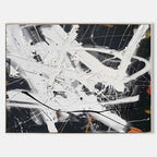 Wall Art Abstract Dynamic Splatter Brushstrokes Inspired