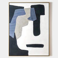 Wabi-Sabi Wall Art Geometric Block Abstract Painting