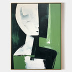 Contemporary Modern Geometric Figure Oil Painting