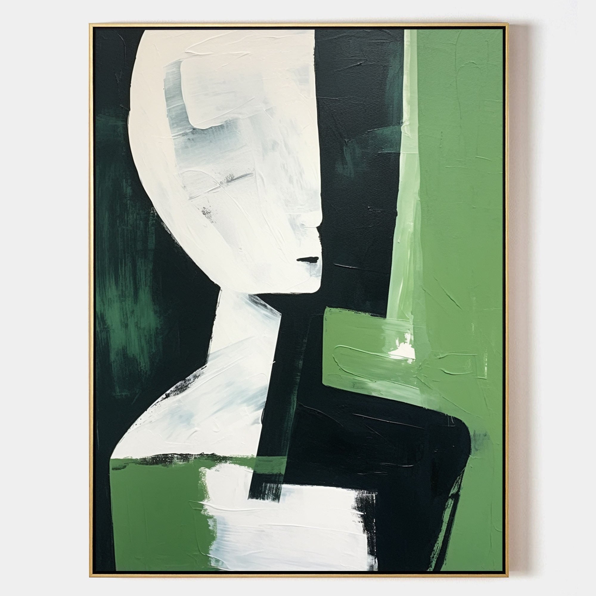 Contemporary Modern Geometric Figure Oil Painting