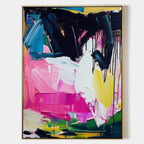 Vibrant Abstract Expressionist Impasto Painting