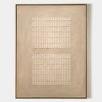 Wabi-Sabi Dual Grid Bas-Relief Painting