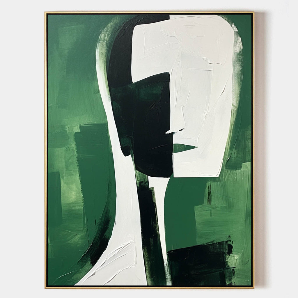 Abstract Portrait Oil Painting Minimalist