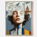 Surreal City Portrait Art Oil Painting