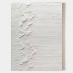 Plaster Zigzag Abstract Wall Art