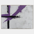 Textured Abstract Geometric Oil Painting