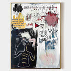 Abstract Graffiti Neo-Expressionist Oil Painting