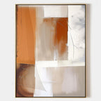 Terracotta & Neutral Abstract Painting