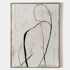 Minimalist Abstract Figure Oil Painting