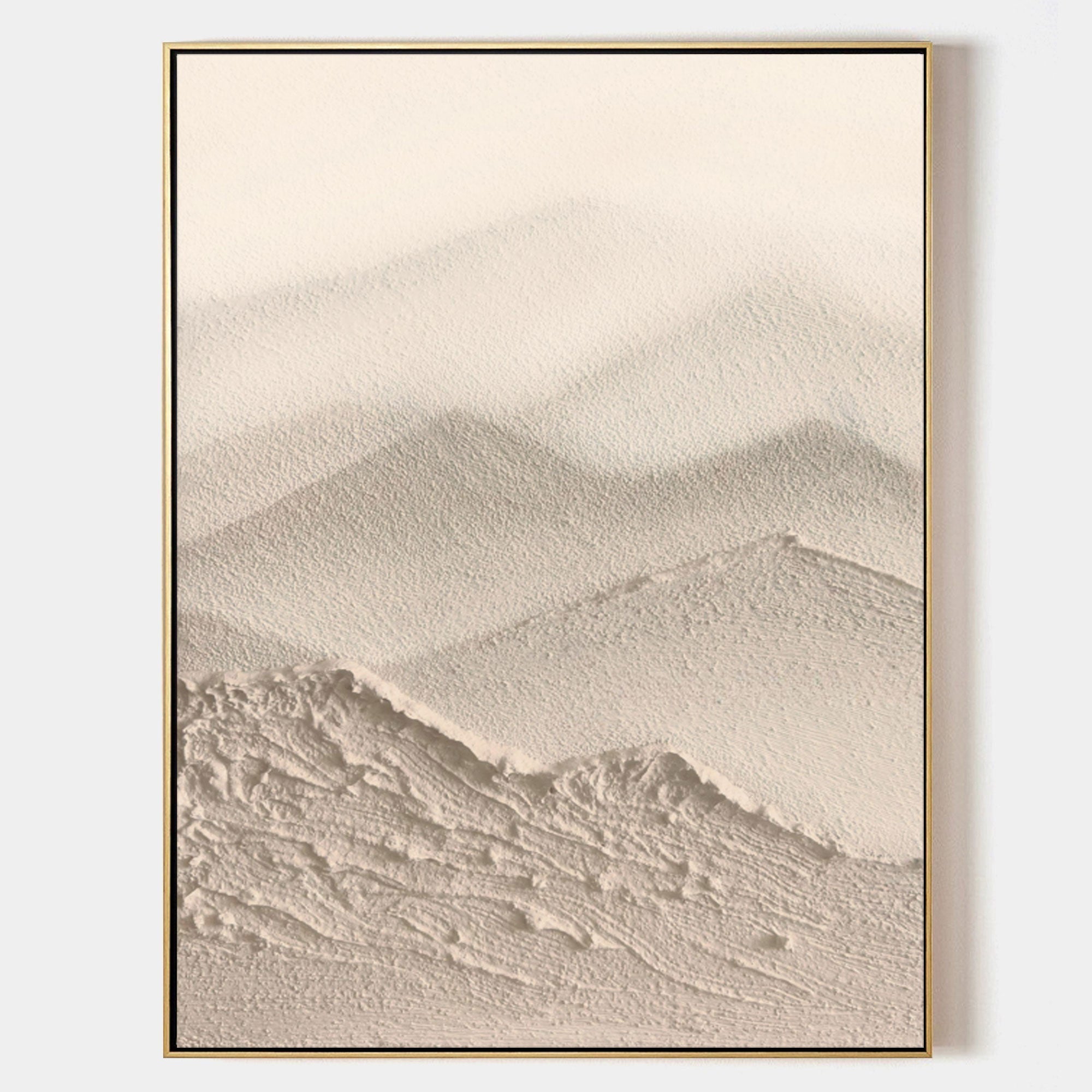 Minimalist Sand Dune Art Oil Painting Neutral